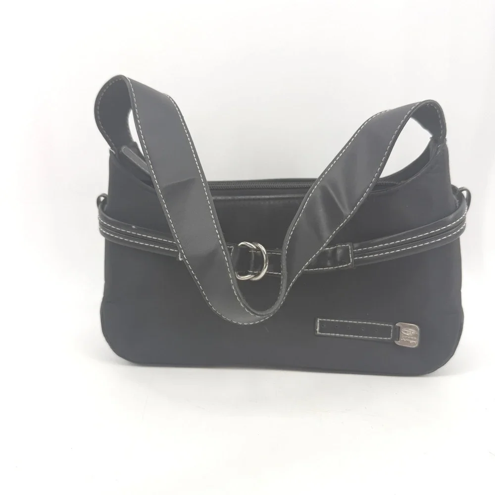 Bongo Y2K 90s Purse Black Small Mini Shoulder Bag Buckle